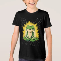 Zen Frog Meditation Super Saiyan Glow Art
