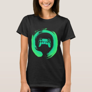 Zen Gamer Video Game Monk High Level Player E Spor T-Shirt