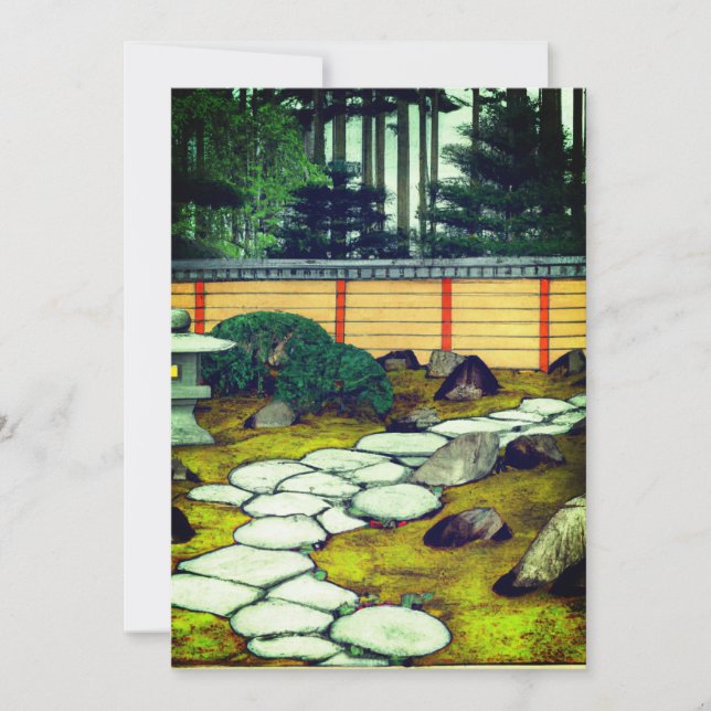 Zen Garden Holiday Card (Front)