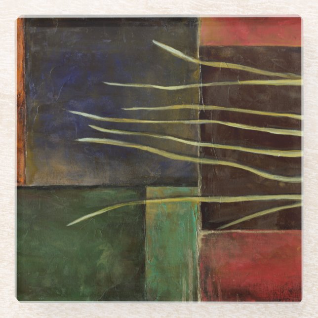 Zen Garden I Glass Coaster (Front)