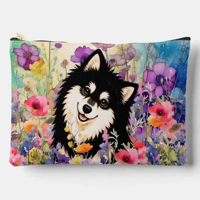 ZEN GARDEN Lapphund B&T - Large Accessory Pouch (Front)