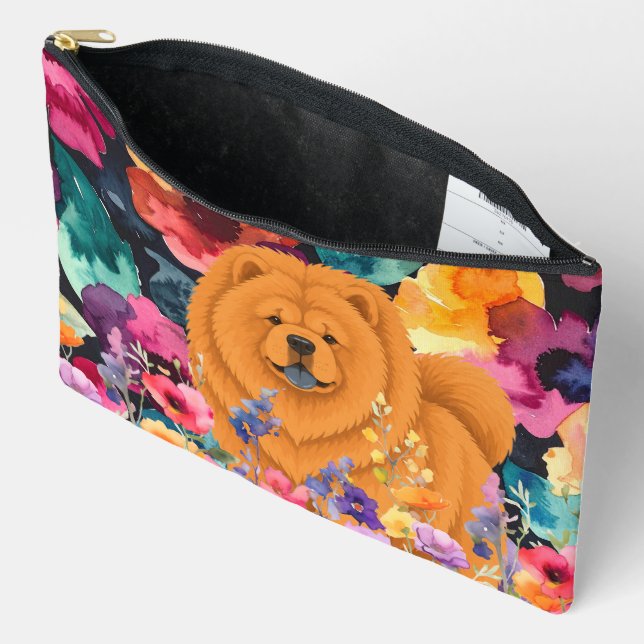 ZEN GARDEN Red Chow - Large Accessory Pouch (Open)