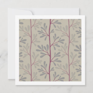 Zen Garden Stems Soft Neutral Minimalist Botanical Card