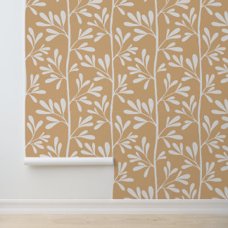 Zen Garden Stems XL minimal botanical silhouette Wallpaper