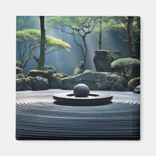 Zen Garden Tranquil Peaceful Nature  Magnet