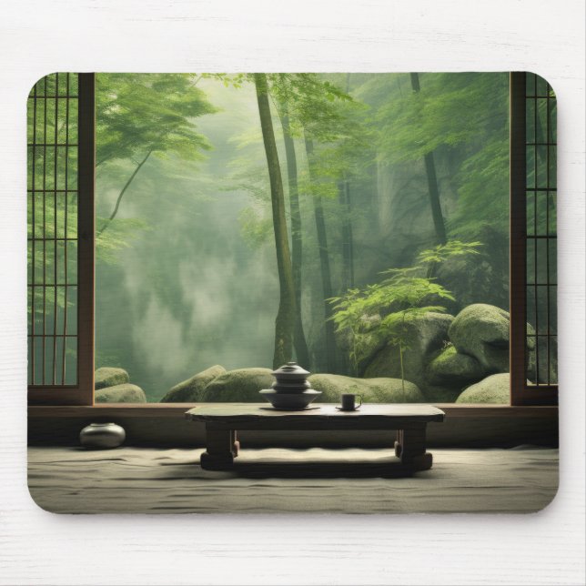 Zen Garden Tranquil Peaceful Nature  Mouse Mat (Front)