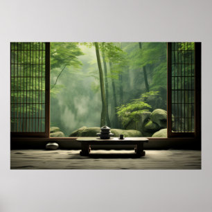 Zen Garden Tranquil Peaceful Nature  Poster