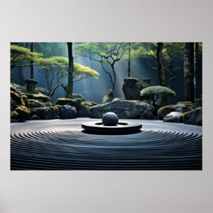 Zen Garden Tranquil Peaceful Nature  Poster