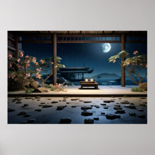 Zen Garden Tranquil Peaceful Nature  Poster