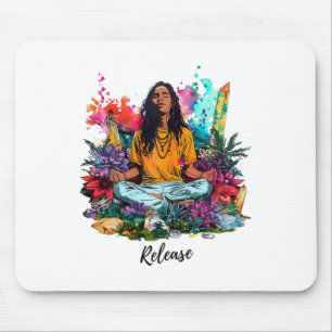 Zen Harmony Yoga And Meditation Inspired Design Mouse Mat