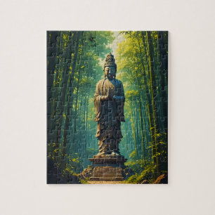 Zen in the Bamboo Grove Jigsaw Puzzle