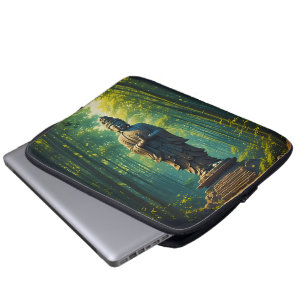 Zen in the Bamboo Grove Laptop Sleeve