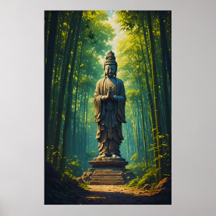 Zen in the Bamboo Grove Poster