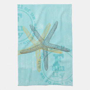 Zen Inspired Beach Theme Starfish Tea Towel