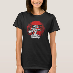 Zen Japanese Culture Gardener Buddhism Bonsai Tree T-Shirt