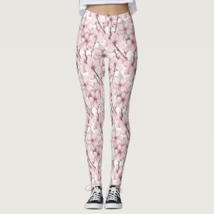 Zen Japanese Garden Blossom Leggings