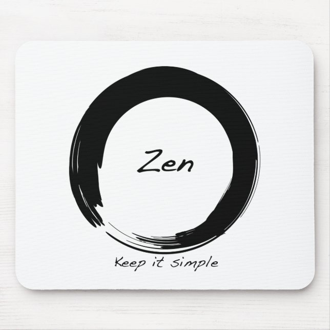 Zen: Keep it simple Mouse Mat (Front)