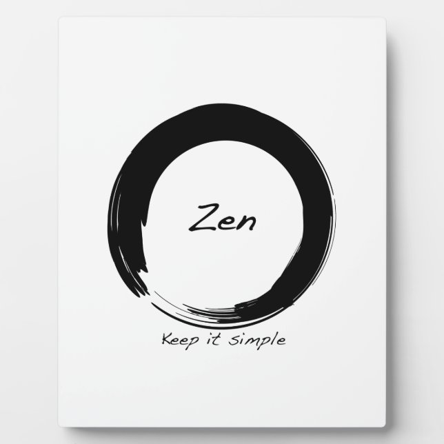 Zen: Keep It Simple Plaque (Front)