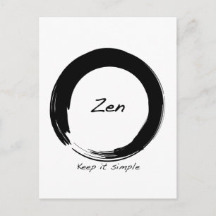 Zen: Keep it simple Postcard