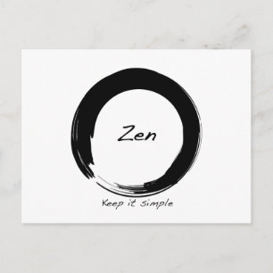 Zen: Keep it simple Postcard