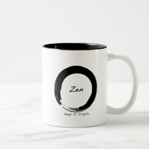 Zen: Keep it simple Two-Tone Coffee Mug