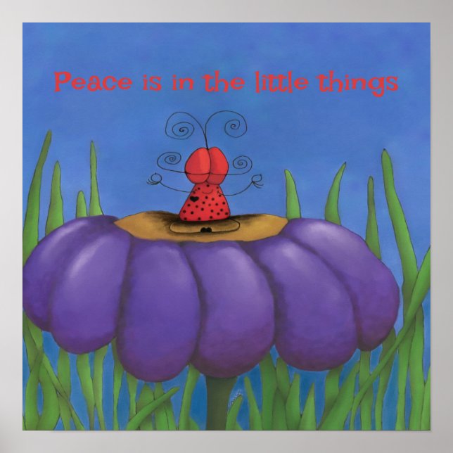 Zen Ladybug Poster (Front)