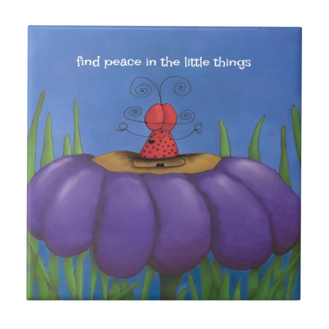 Zen Ladybug Tile (Front)