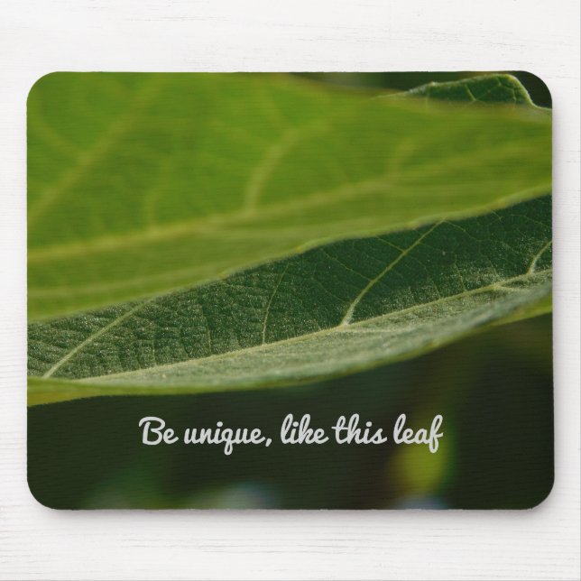 Zen Leaf Mouse Pad – Perfect Gift (Front)