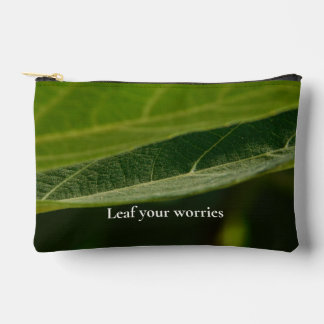 Zen Leaf Print Cut Sew Bag – Nature-Inspired Tote