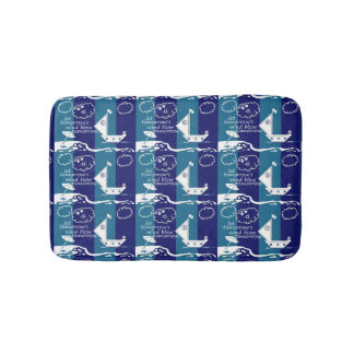 Zen Let Tomorrow's Wind Sail Boat Beach Clouds Bath Mat