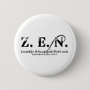 zen logo 6 cm round badge
