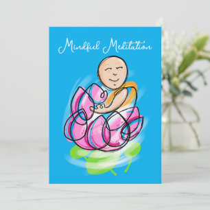 Zen Lotus Monk Meditation Invitation