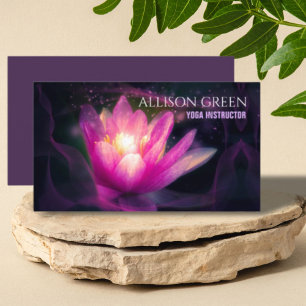 Zen Lotus Spiritual Meditation Yoga Instructor  Business Card