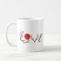 Zen Love: Japanese Cherry Blossom Sunset