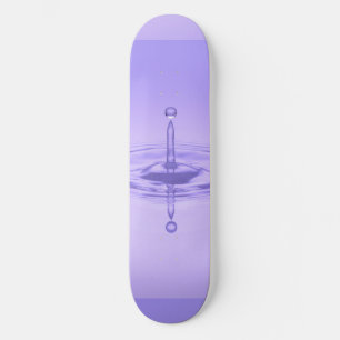 Zen Love Purple Ocean Water Drip Mirror Reflection Skateboard