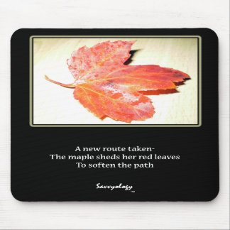 Zen Maple Poem & Art Mousepad