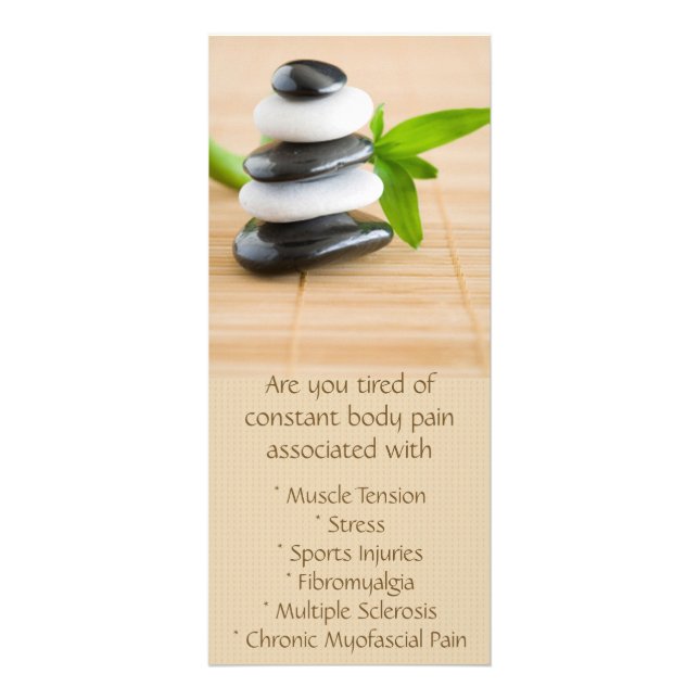 Zen Massage Rack Card (Front)
