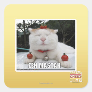 Zen Mastah Square Sticker