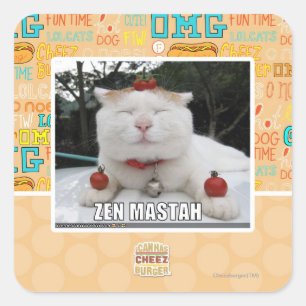 Zen Mastah Square Sticker