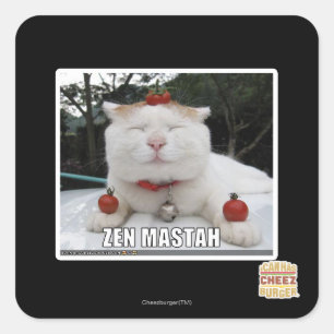 Zen Mastah Square Sticker