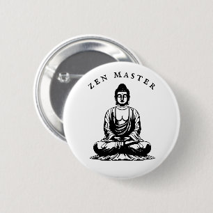 Zen Master - Buddha meditation 6 Cm Round Badge