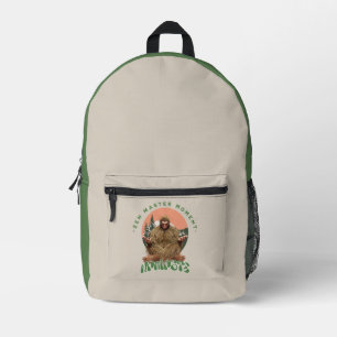 Zen Master Moment Namaste - Bigfoot Maditation Printed Backpack