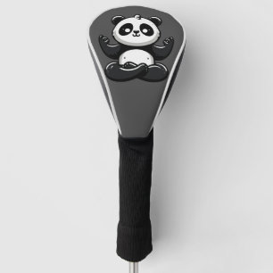 Zen Meditating Panda - Cute Animal Meditation Pose Golf Head Cover