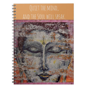 Zen Meditation Buddha Art Spiral Notebook