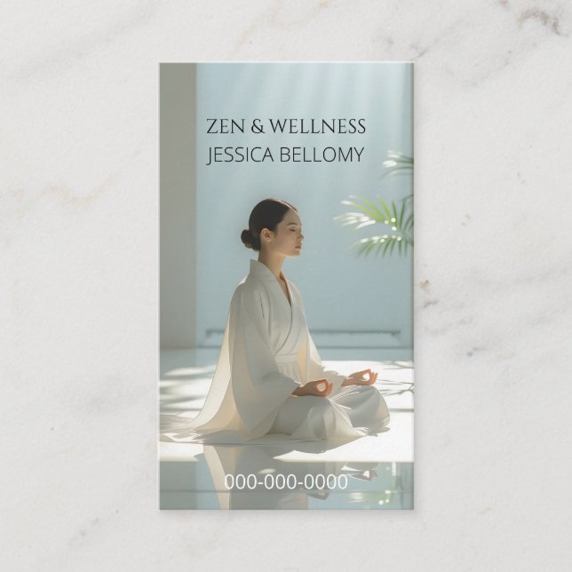 Zen Meditation Business Card (Front)