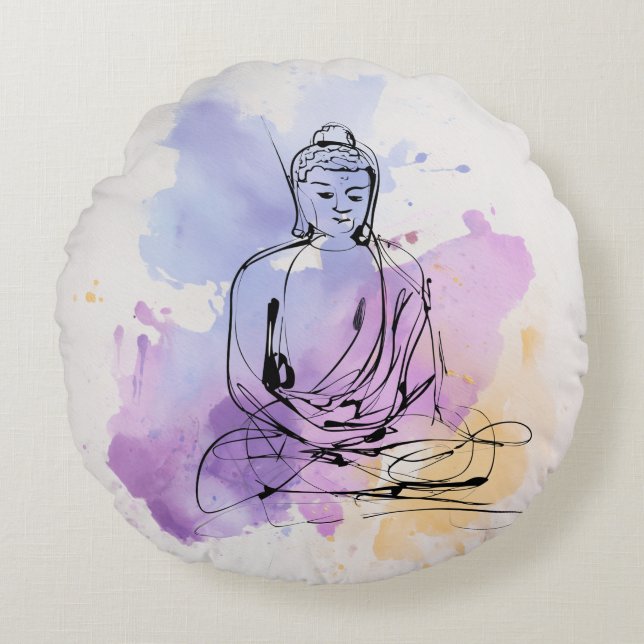 Zen Meditation Cushion for Peaceful Home Decor (Front)