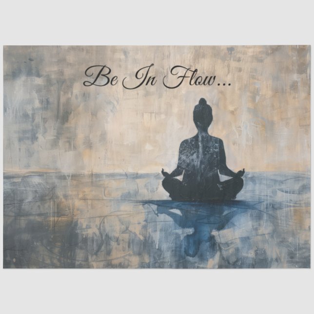 Zen Meditation Flow  Tissue Paper (Front)