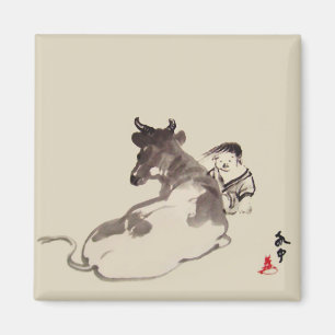 Zen meditation magnet