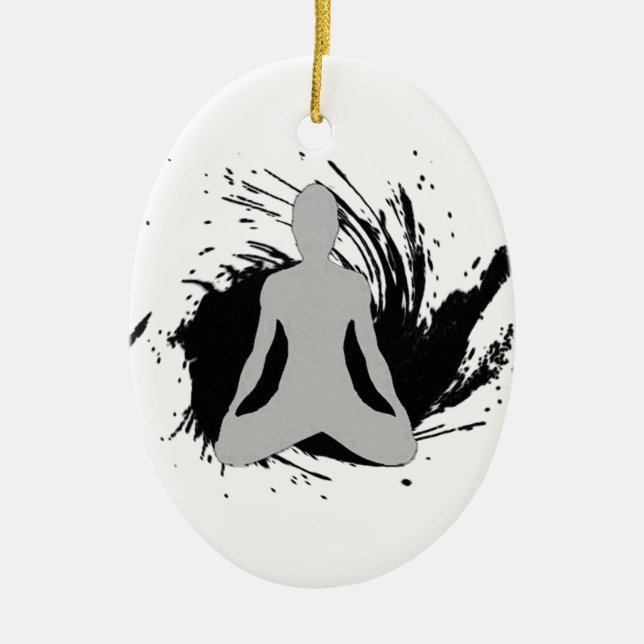 Zen Meditation Ornament (Front)