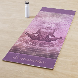 Zen Meditation Purple Personalised Yoga Mat